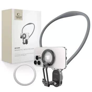 TECH-PROTECT AC200 Magnetic MagSafe & GoPro & DJI držiak na krk Crayon Grey