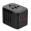 TECH-PROTECT TA200 cestovný adaptér EU / UK / US / AU čierny