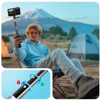 Tech-Protect GA100 teleskopický monopod a selfie tyč pre GoPro