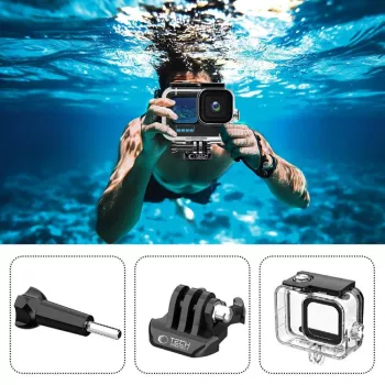TECH-PROTECT GA200 vodotesné puzdro pre GoPro Hero 9 / 10 / 11 / 12 / 13 - Clear