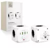 TECH-PROTECT PCL3X4 predlžovacia zásuvka 3 zásuvky Schuko 2 USB-A 2 USB-C 2m biela