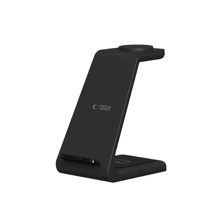 TECH-PROTECT QI15W-A36 3-in-1 bezdrôtová nabíjačka pre Apple čierna
