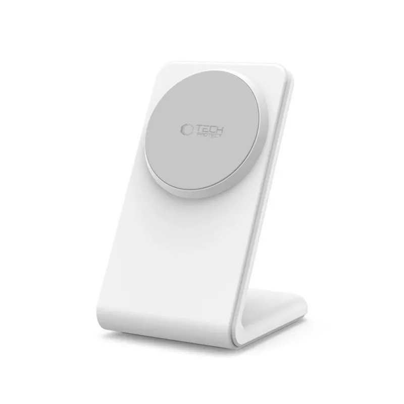 TECH-PROTECT QI15W-A38 magnetická MagSafe bezdrôtová nabíjačka biela