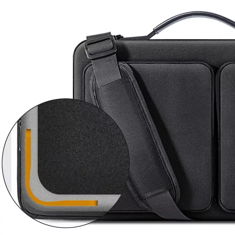 Tech-Protect Defender puzdro na notebook 15-16 palcov čierne