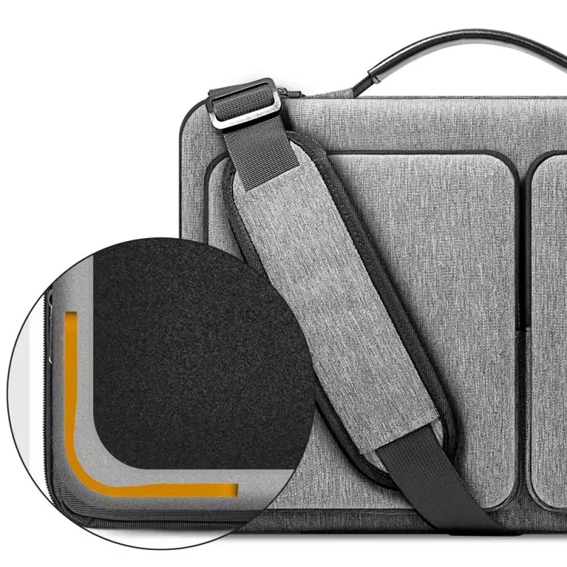 Tech-Protect Defender taška na notebook 15-16 palcov sivá