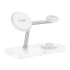 TECH-PROTECT QI15W-A45 3-in-1 magnetická MagSafe bezdrôtová nabíjačka biela
