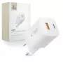TECH-PROTECT NCM33 2-portová sieťová nabíjačka PD 33W / QC3.0 biela