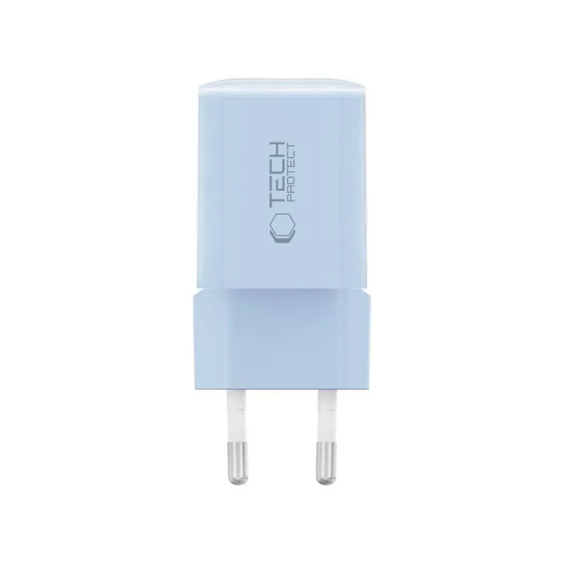 TECH-PROTECT NCM33 2-portová sieťová nabíjačka PD 33W / QC3.0 baby blue