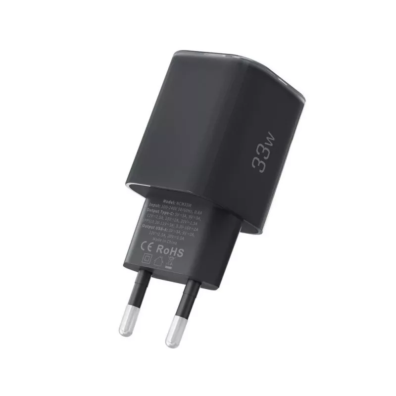 TECH-PROTECT NCM33 2-portová sieťová nabíjačka PD 33W / QC3.0 čierna