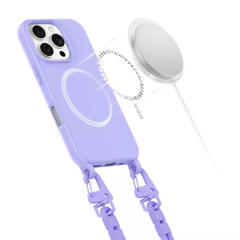 Tech-Protect Magnecklace MagSafe puzdro pre iPhone 16 Pro Max levanduľová