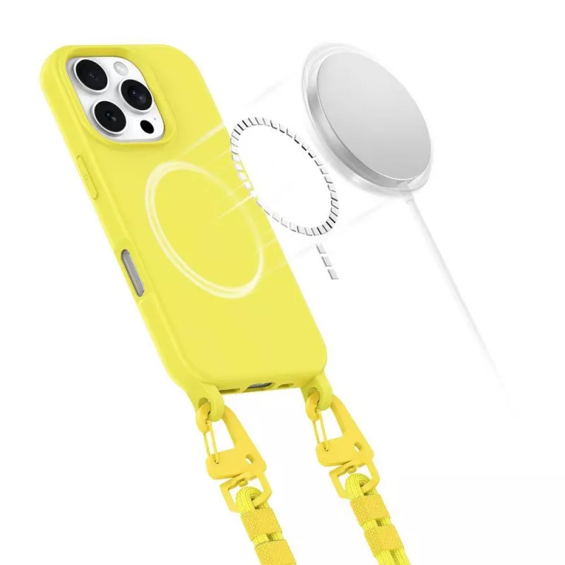 Tech-Protect Magnecklace MagSafe puzdro pre iPhone 16 Pro Max, žlté