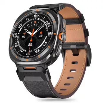 TECH-PROTECT DELTA PRO SAMSUNG GALAXY WATCH ULTRA 2024 / 2025 (47 MM) KOŽA ČIERNA