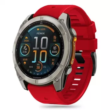 TECH-PROTECT SILICONE LINE GARMIN FENIX 5X / 5X PLUS / 6X / 6X PRO / 7X / 8 (51 MM) ČERVENÁ
