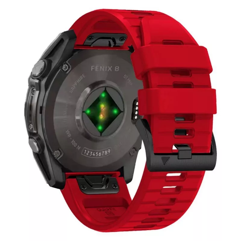 TECH-PROTECT SILICONE LINE GARMIN FENIX 5X / 5X PLUS / 6X / 6X PRO / 7X / 8 (51 MM) ČERVENÁ