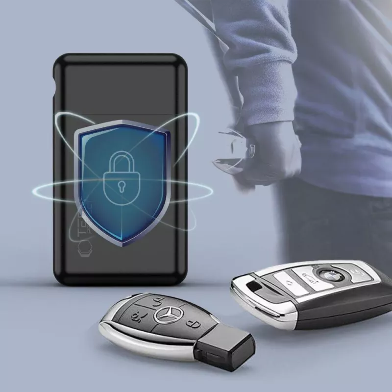 TECH-PROTECT KLR200 Kovové puzdro na blokovanie RFID signálu bez kľúča čierne