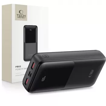 TECH-PROTECT PB02 power banka 20000mAh 22.5W čierna