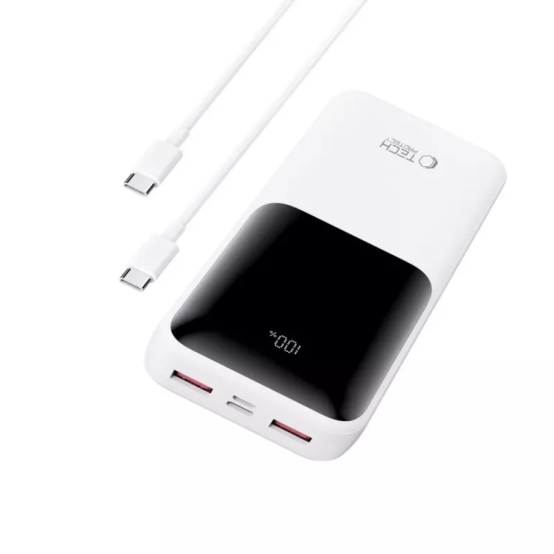 TECH-PROTECT PB02 power banka 20000mAh 22,5W biela