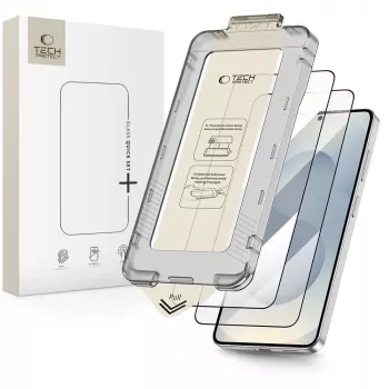 TECH-PROTECT Quick Set+ 2 balenie tvrdené sklo ochranná fólia pre Samsung Galaxy S26+ Plus čierna