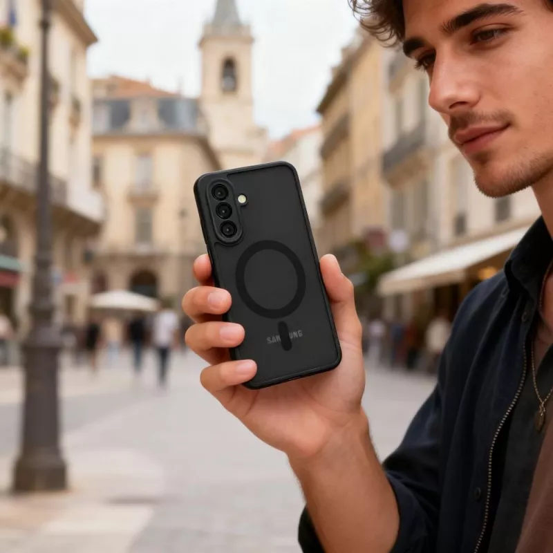 Tech-Protect Magmat MagSafe Galaxy A57 5G matná čierna