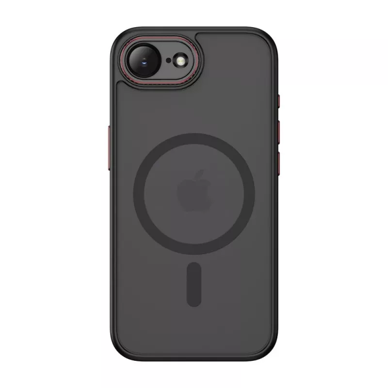 Tech-Protect Magcam Magsafe iPhone 16E / 17E matne čierna/červená