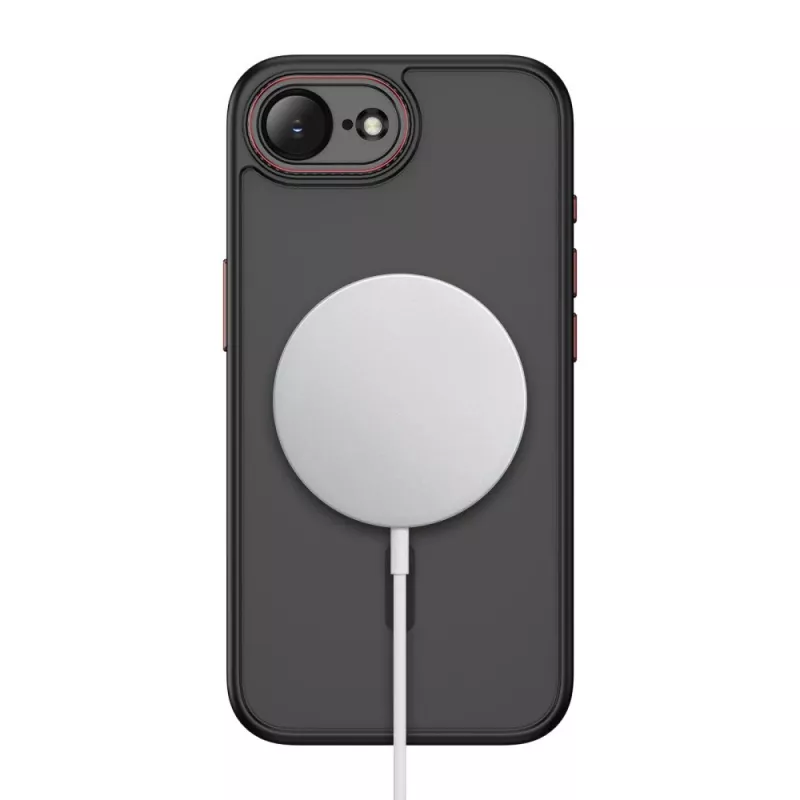 Tech-Protect Magcam Magsafe iPhone 16E / 17E matne čierna/červená