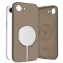 Tech-Protect Silicone MagSafe puzdro pre Apple iPhone 16E / 17E - čokoládovo hnedá