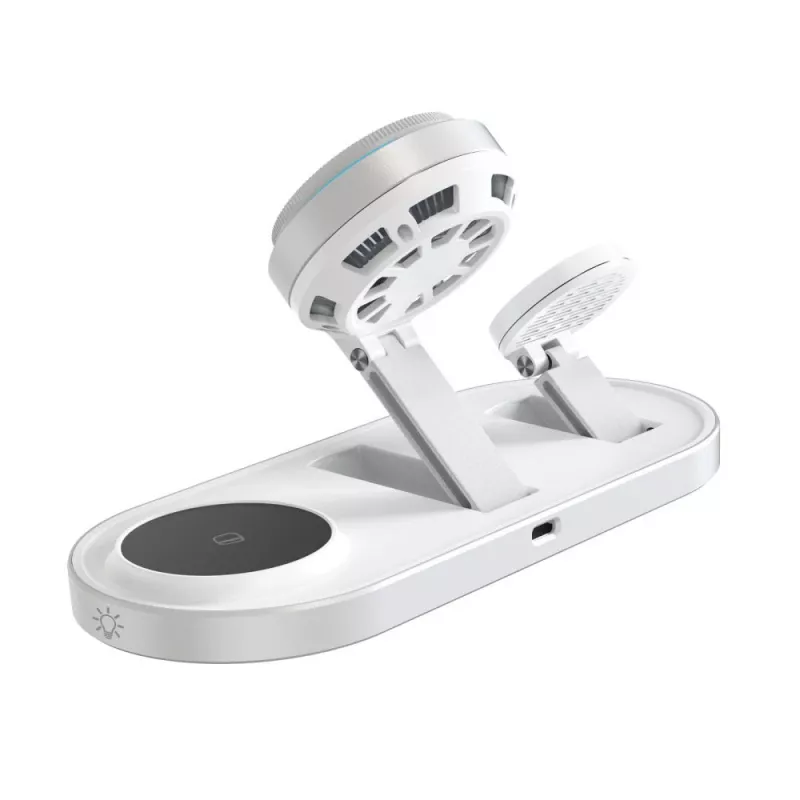 TECH-PROTECT A51 ARCTICBOOST 3-in-1 Magnetic MagSafe bezdrôtová nabíjačka 25W Qi2.2 biela