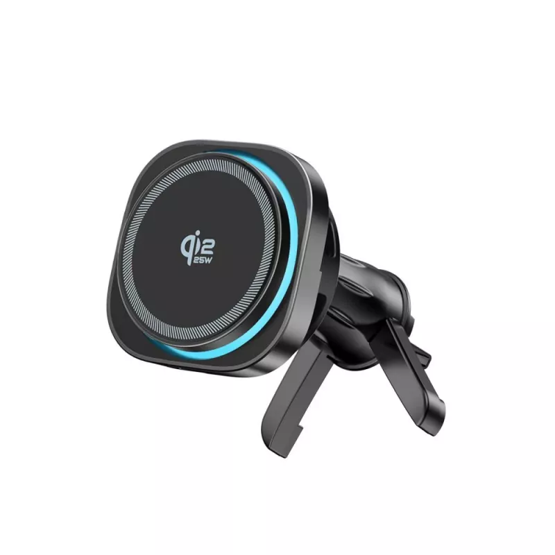 TECH-PROTECT V20 ARCTICBOOST Magnetic MagSafe držiak na palubnú dosku a do ventilácie s bezdrôtovou nabíjačkou 25W Qi2.2 čierny