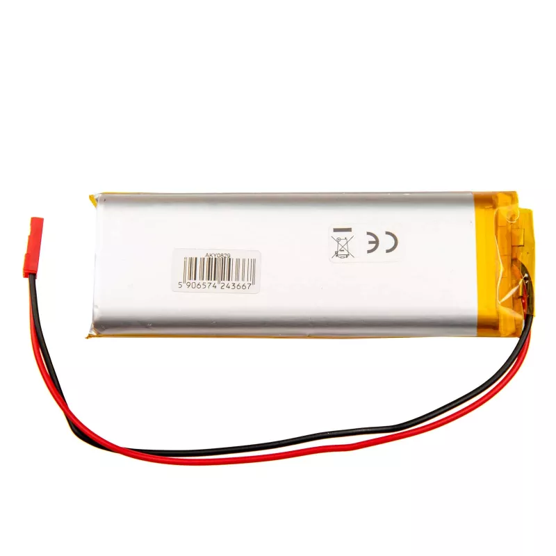 Akyga AKY0829 LP123497 Li-Po batéria 3.7V 4500mAh s PCM JST 2.54 2-pin 150mm
