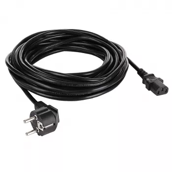 Akyga AK-PC-05S napájací kábel, CEE 7/7 na IEC C13, meď 3 x 1,5 mm², 5 m, čierny