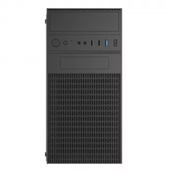 Akyga AK19BK Micro-Tower PC skriňa, Micro-ATX / Mini-ITX, USB-C + USB 3.0 + 2x USB 2.0, bez napájacieho zdroja, čierna