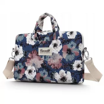 Canvaslife 15-16 palcov Blue Camellia puzdro na notebook