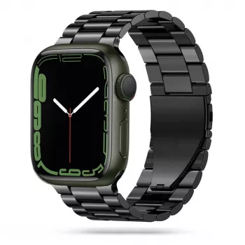 Tech-Protect nerezový náramok na Apple Watch 4/5/6/7/8/9/SE/Ultra 1/2 (42/44/45/49mm) čierny