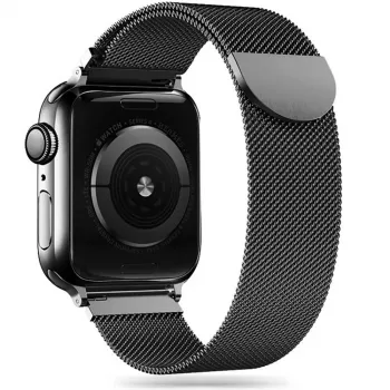 Tech-Protect Milanese Loop remienok pre Apple Watch 8 / 9 / 10 / 11 / SE (40 / 41 / 42 mm) čierny
