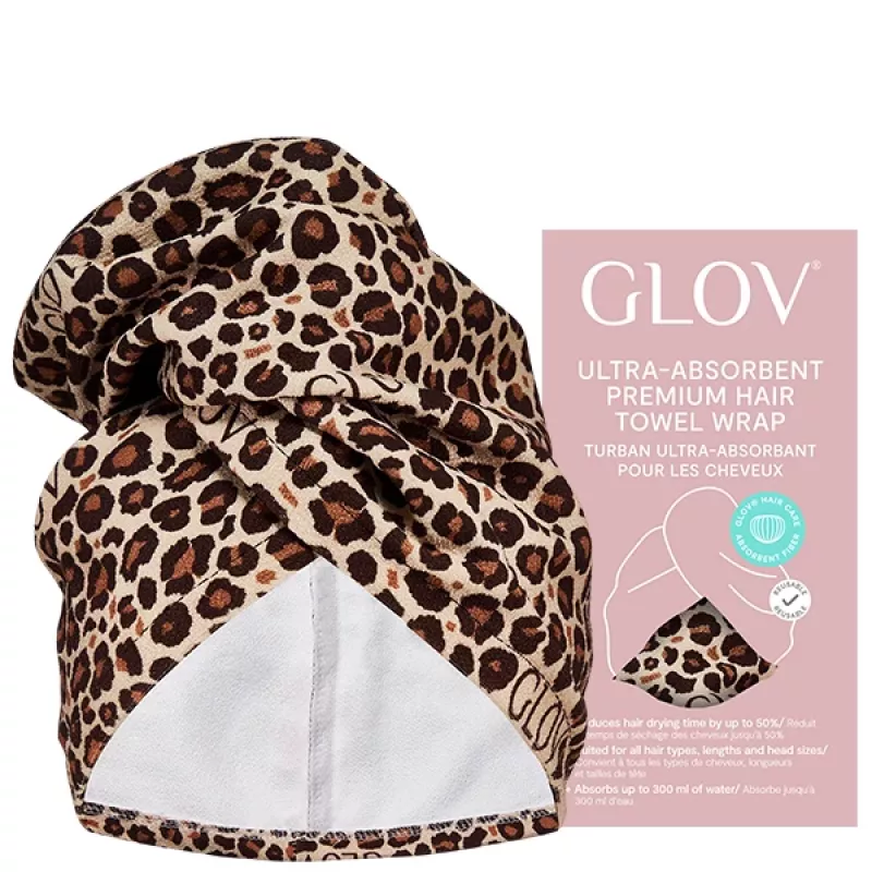 GLOV Ultra-Absorbent Turban na sušenie vlasov Ivory
