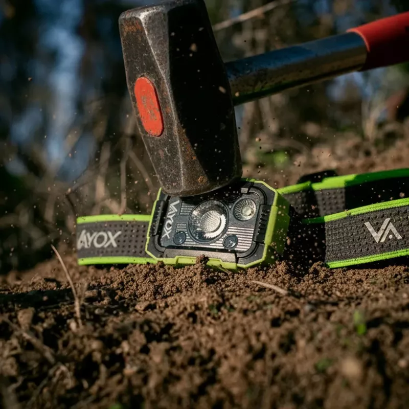 VAYOX DUAL HAMMER 500lm Pro Series nabíjacia čelová lampa VA0415