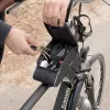 Vayox VA0450 cyklistická rámová taška s dvomi taškami a priehradkou na telefón, čierna
