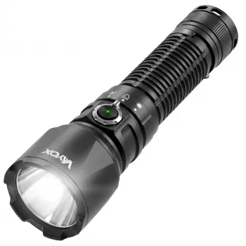 VAYOX Tactical Flashlight 2000lm biele + červené svetlo + zelený laser VA0457