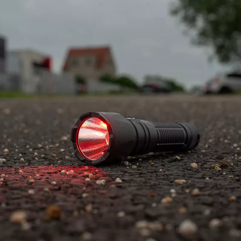 VAYOX Tactical Flashlight 2000lm biele + červené svetlo + zelený laser VA0457