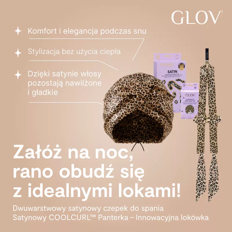 GLOV dvojvrstvová saténová čiapka na spánok vzor leoparda