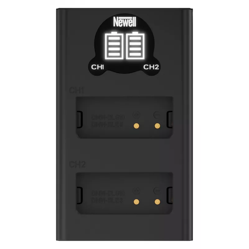 Newell Dual-Channel DL-USB-C nabíjačka pre batérie DMW-BLG10 pre Panasonic