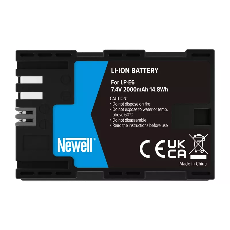 Newell náhradná batéria pre Canon LP-E6, 2000mAh, 7,4V Li-Ion