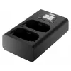 Newell dvojkanálová nabíjačka USB-C DL-USB-C pre batériu Panasonic DMW-BLK22 čierna