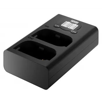 Newell dvojkanálová nabíjačka USB-C DL-USB-C pre batériu Panasonic DMW-BLK22 čierna