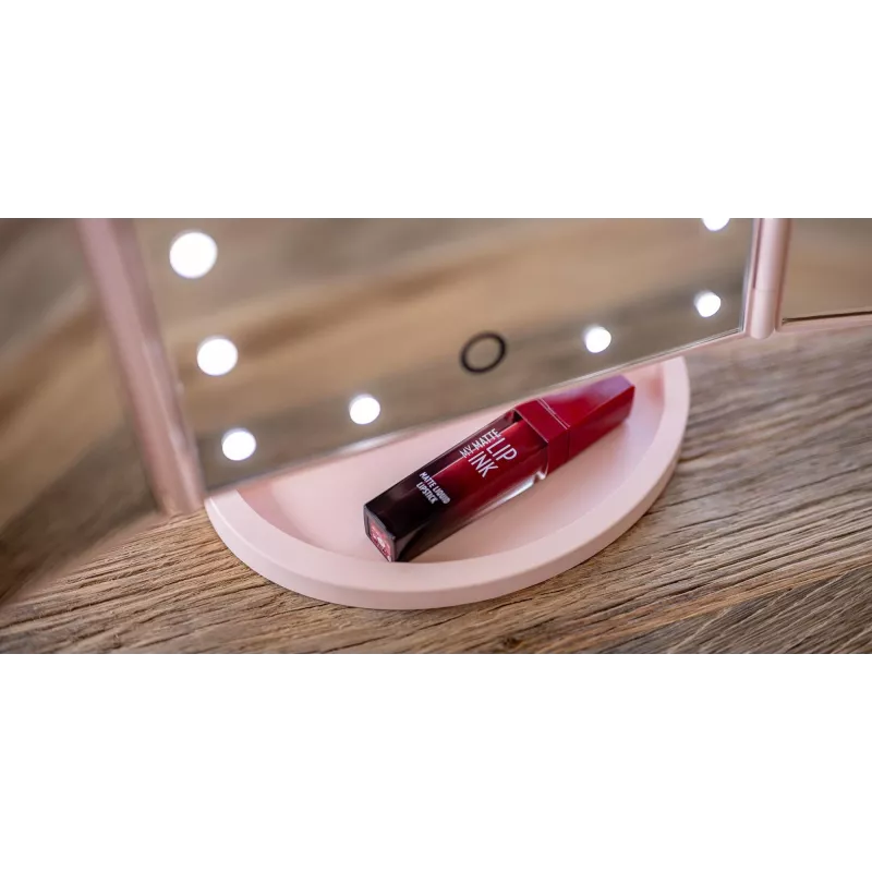 Humanas HS-ML04 LED make-up zrkadlo s osvetlením - ružové