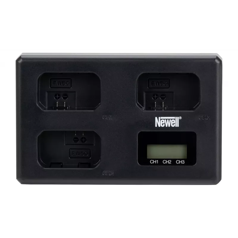 Newell TT-USB-C trojkanálová nabíjačka pre batérie Sony NP-FW50