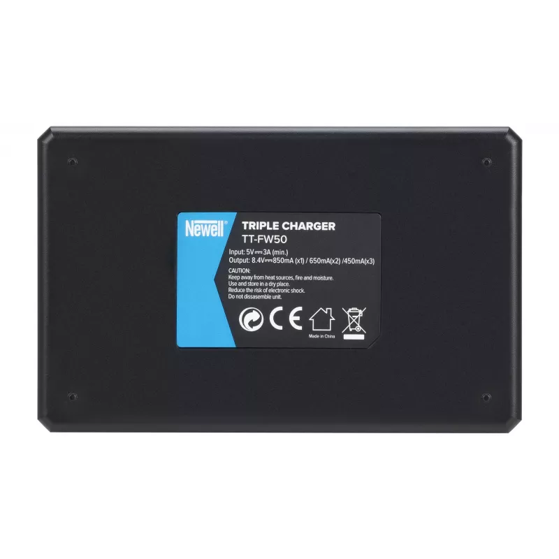 Newell TT-USB-C trojkanálová nabíjačka pre batérie Sony NP-FW50