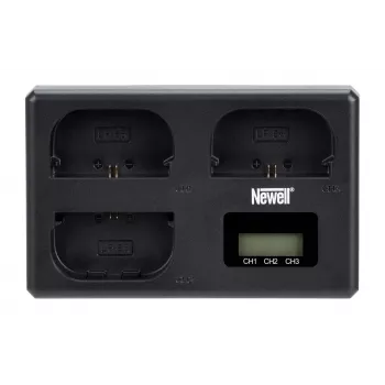 Newell TT-USB-C trojkanálová nabíjačka pre batérie Canon LP-E6