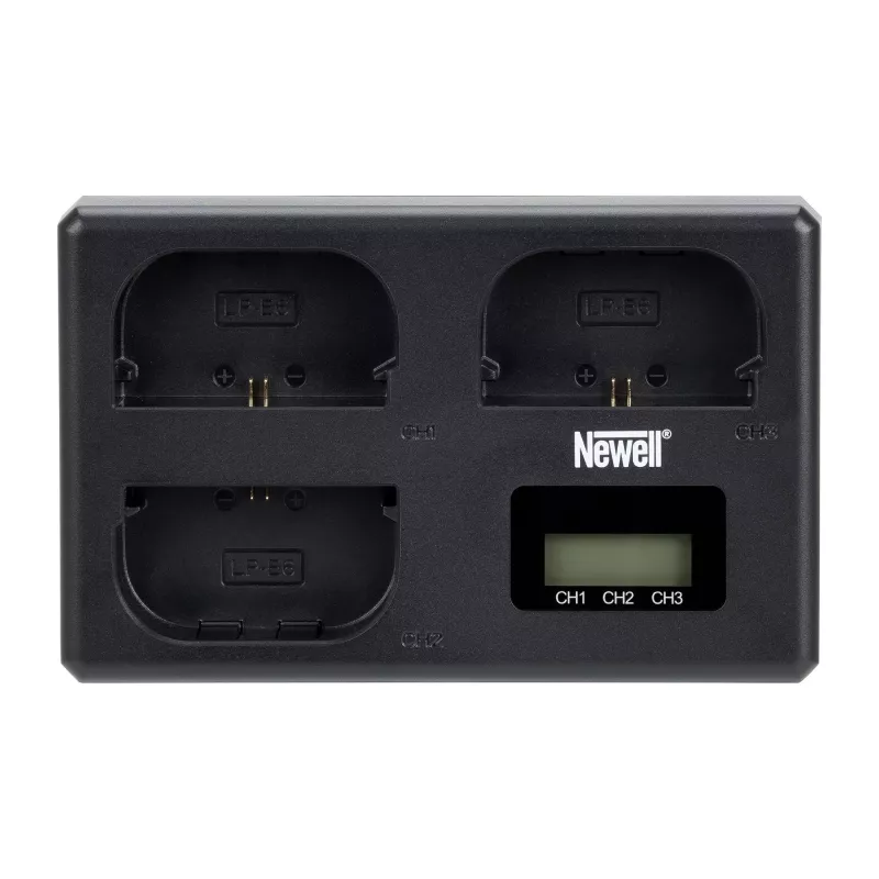 Newell TT-USB-C trojkanálová nabíjačka pre batérie Canon LP-E6