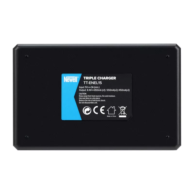 Newell TT-USB-C trojkanálová nabíjačka pre batérie Nikon EN-EL15